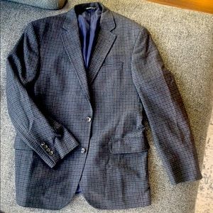 Plaid wool sport coat